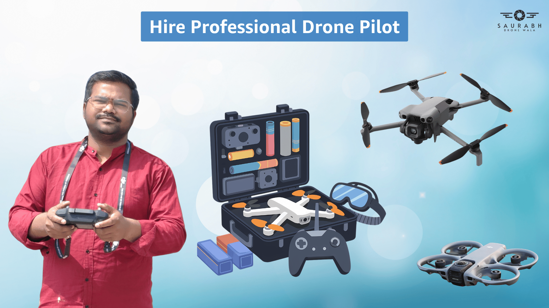 hire drone pilot in delhi