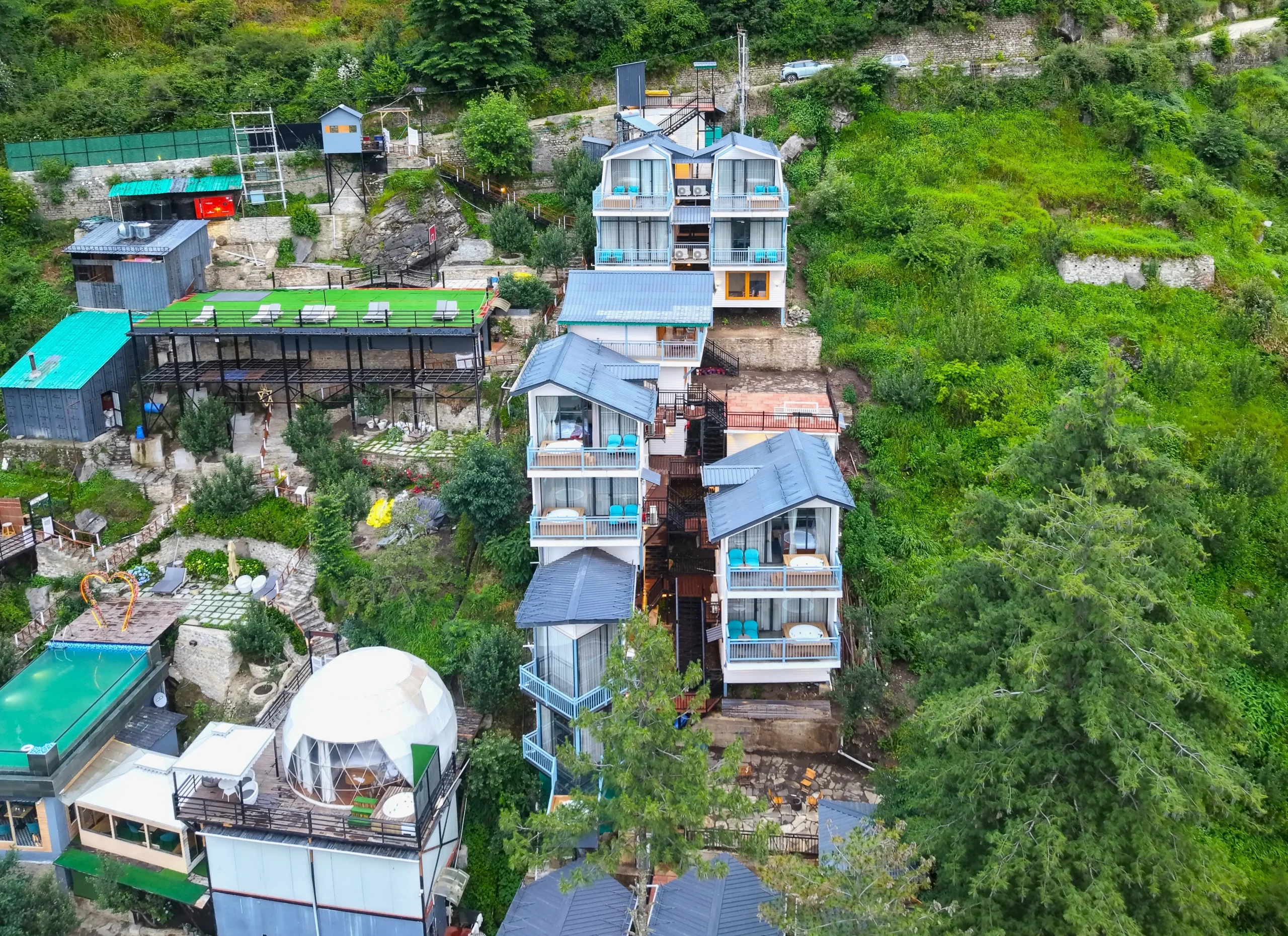 Hotel & resort drone photo