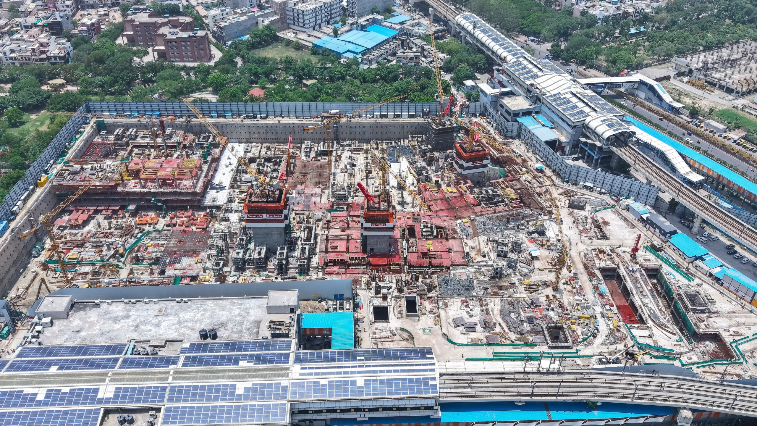 construction update drone shoot